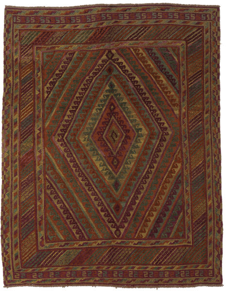  Oriental Kilim Golbarjasta Rug Rug 145X190 Black/Brown (Wool, Afghanistan)