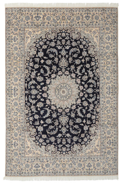  Nain 9La Rug 249X365 Authentic
 Oriental Handknotted Dark Grey/Black (Wool/Silk, Persia/Iran)