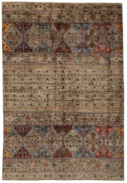  Shabargan Rug 174X250 Authentic
 Oriental Handknotted Dark Brown/Black (Wool, Afghanistan)