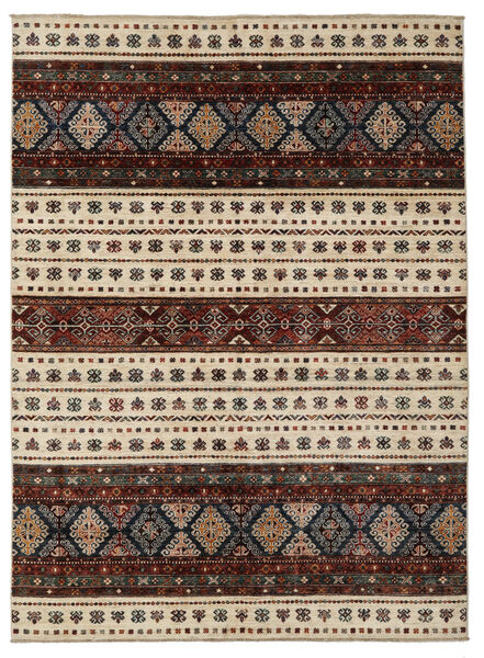  Shabargan Rug 175X239 Authentic
 Oriental Handknotted Black/Light Brown (Wool, Afghanistan)