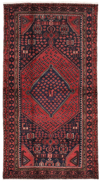  Hamadan Rug 105X197 Authentic
 Oriental Handknotted Black/Dark Brown (Wool, Persia/Iran)