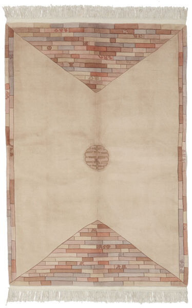  China 90 Line Rug 140X200 Authentic
 Oriental Handknotted Light Brown/Brown (Wool, China)