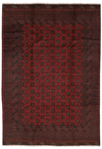  Afghan Rug 198X280 Authentic
 Oriental Handknotted Black (Wool, Afghanistan)