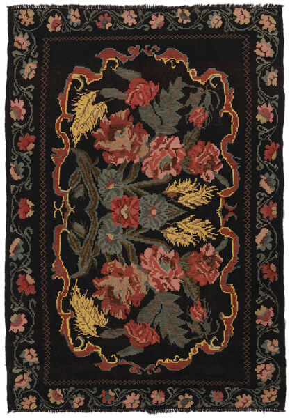  Rose Kelim Moldavia Rug 186X270 Authentic
 Oriental Handwoven Black/Dark Brown (Wool, Moldova)