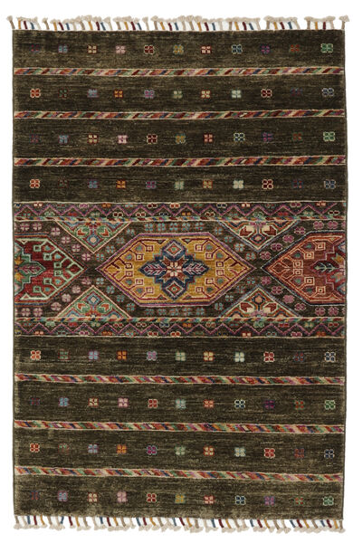  Shabargan Rug 83X123 Authentic
 Oriental Handknotted Black/Dark Brown (Wool, Afghanistan)