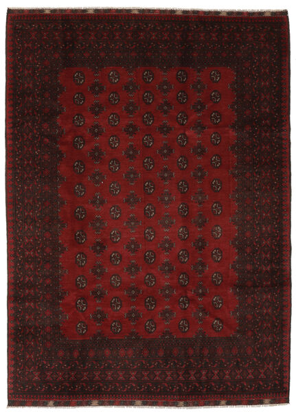  Afghan Rug 202X283 Authentic
 Oriental Handknotted Black (Wool, Afghanistan)
