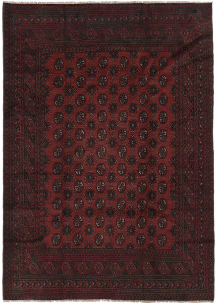  Afghan Rug 198X280 Authentic
 Oriental Handknotted Black (Wool, Afghanistan)