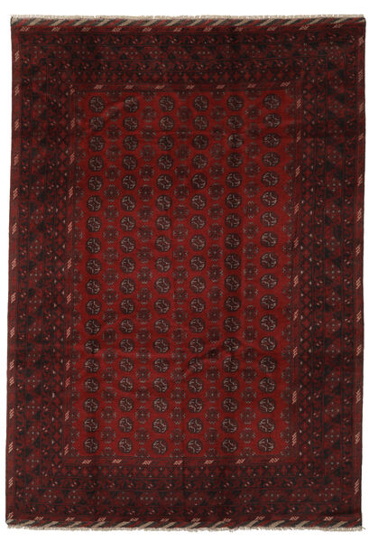  Afghan Rug 204X287 Authentic
 Oriental Handknotted Black (Wool, Afghanistan)