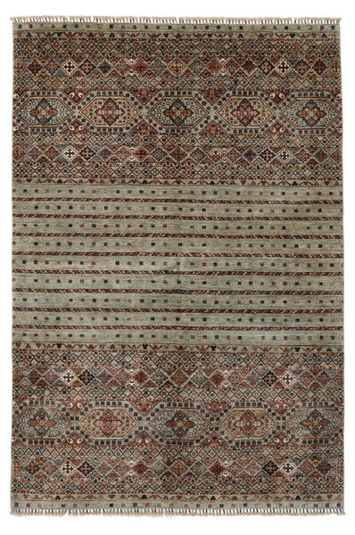  Shabargan Rug 176X260 Authentic
 Oriental Handknotted Dark Brown/Black (Wool, Afghanistan)