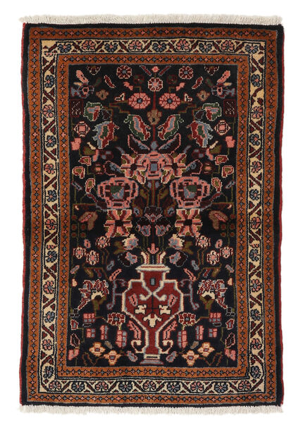 62X91 Asadabad Rug Rug Oriental Black/Dark Red (Wool, Persia/Iran)