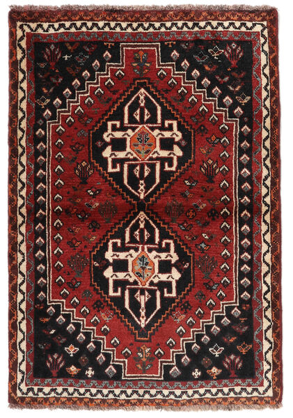  Shiraz Rug 84X120 Authentic
 Oriental Handknotted Black/Dark Brown (Wool, Persia/Iran)