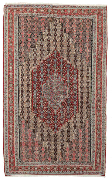 148X245 Kilim Senneh Fine Rug Rug Oriental Brown/Dark Red (Wool, Persia/Iran)