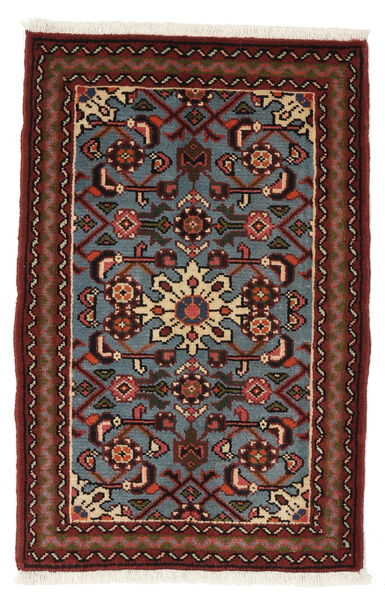  Hosseinabad Rug 62X96 Authentic
 Oriental Handknotted Black/White/Creme (Wool, Persia/Iran)