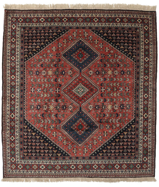  Yalameh Rug 204X224 Authentic
 Oriental Handknotted Square Black/Dark Brown (Wool, Persia/Iran)