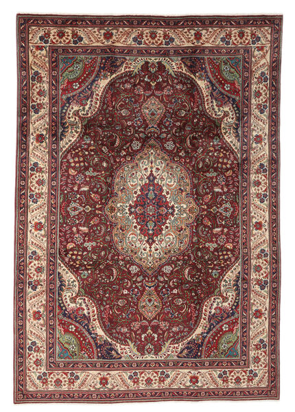  Tabriz Rug 250X358 Authentic
 Oriental Handknotted Dark Brown/Black Large (Wool, Persia/Iran)