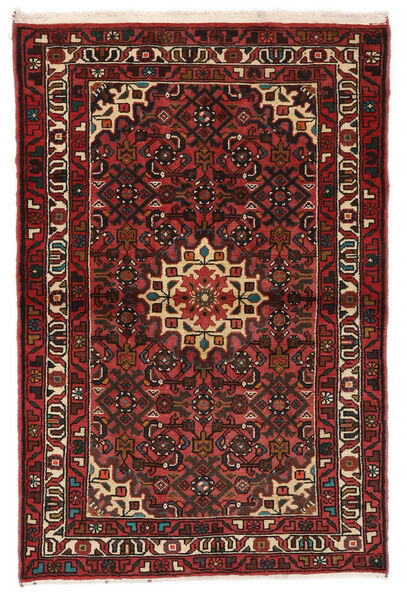  Oriental Hosseinabad Rug 105X158 Black/Dark Red (Wool, Persia/Iran)