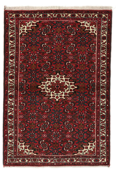  Oriental Hosseinabad Rug 110X162 Black/Dark Red (Wool, Persia/Iran)