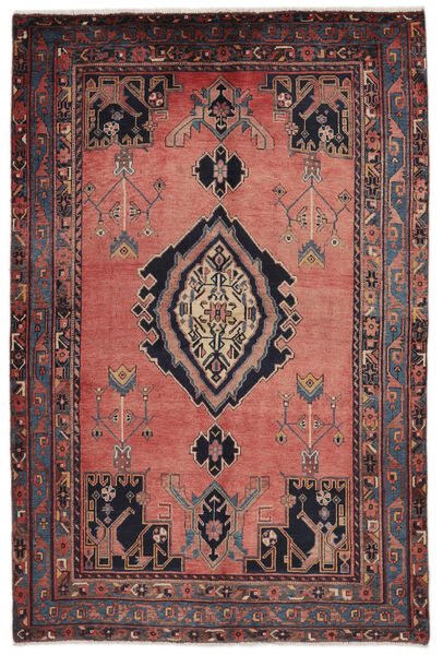  Afshar Rug 157X234 Authentic
 Oriental Handknotted Black/Dark Red (Wool, Persia/Iran)