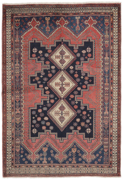 Afshar Rug 153X219 Authentic
 Oriental Handknotted Dark Brown/Black (Wool, Persia/Iran)