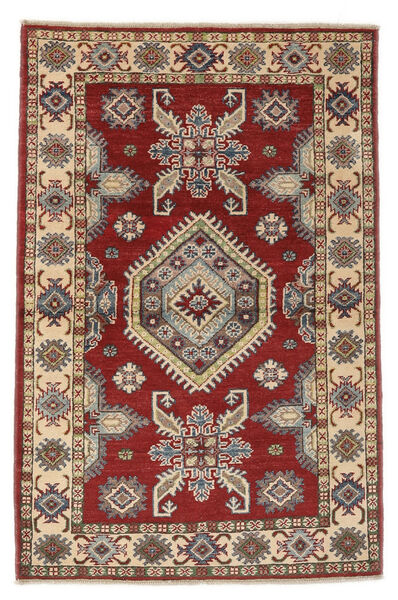  Kazak Rug 95X147 Authentic
 Oriental Handknotted Dark Brown/Beige (Wool, Afghanistan)