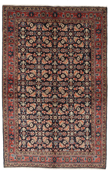  Mahal Rug 137X213 Authentic
 Oriental Handknotted Black/Dark Brown (Wool, Persia/Iran)