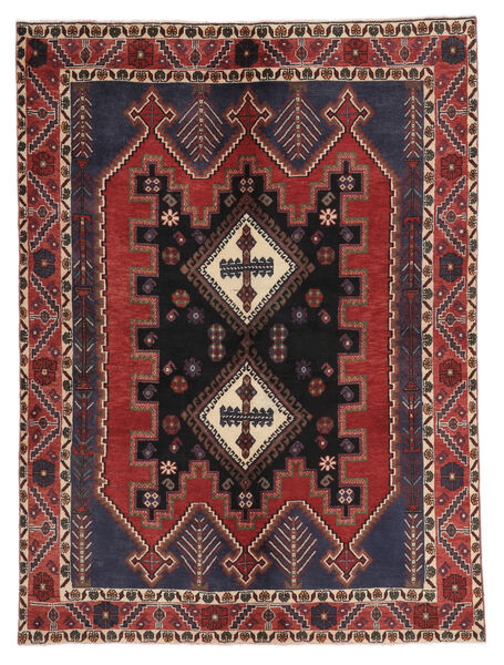  Afshar Rug 159X210 Authentic
 Oriental Handknotted Black/Dark Brown (Wool, Persia/Iran)