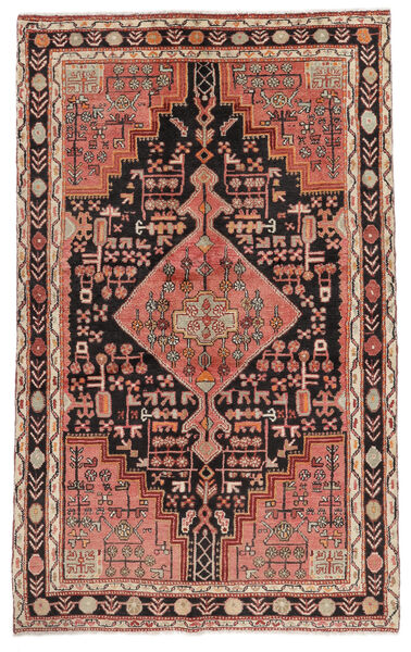  Toiserkan Rug 130X213 Authentic
 Oriental Handknotted Black/Dark Red (Wool, Persia/Iran)