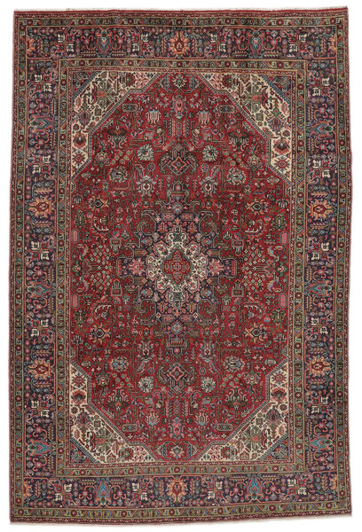  Tabriz Rug 202X306 Authentic
 Oriental Handknotted Dark Brown/Black (Wool, Persia/Iran)