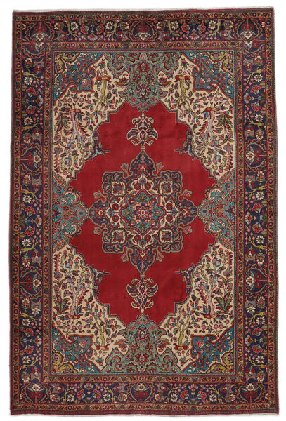  Tabriz Rug 205X310 Authentic
 Oriental Handknotted Black/Dark Brown (Wool, Persia/Iran)