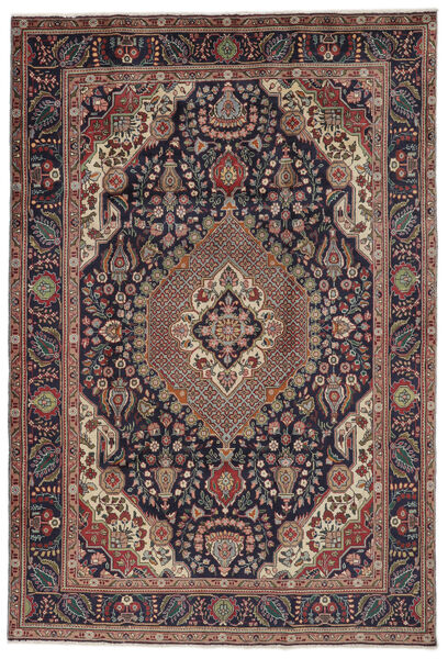  Tabriz Rug 210X309 Authentic
 Oriental Handknotted Dark Brown/Dark Purple (Wool, Persia/Iran)