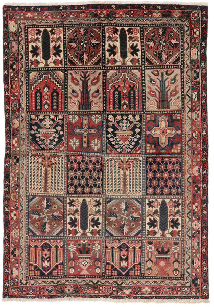  Bakhtiari Rug 141X203 Authentic
 Oriental Handknotted Dark Brown/Black (Wool, Persia/Iran)