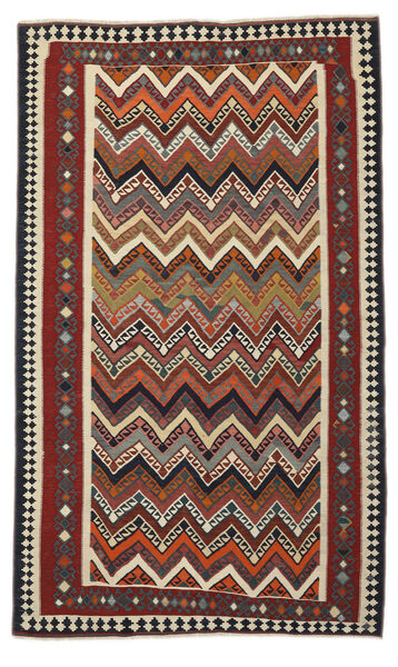  154X252 Kilim Vintage Rug Rug Black/Dark Red Persia/Iran 