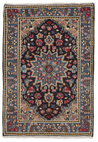  Kerman Rug 60X87 Authentic
 Oriental Handknotted Black/Dark Brown (Wool, Persia/Iran)