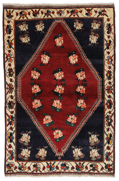  Qashqai Rug 118X180 Authentic
 Oriental Handknotted Dark Purple/Black (Wool, Persia/Iran)