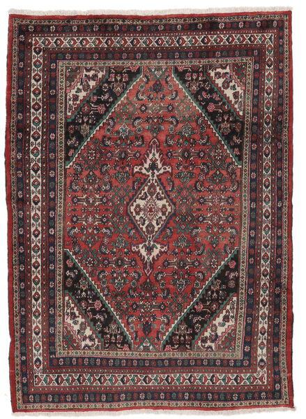  Hamadan Rug 205X292 Authentic
 Oriental Handknotted Black/Dark Brown (Wool, Persia/Iran)