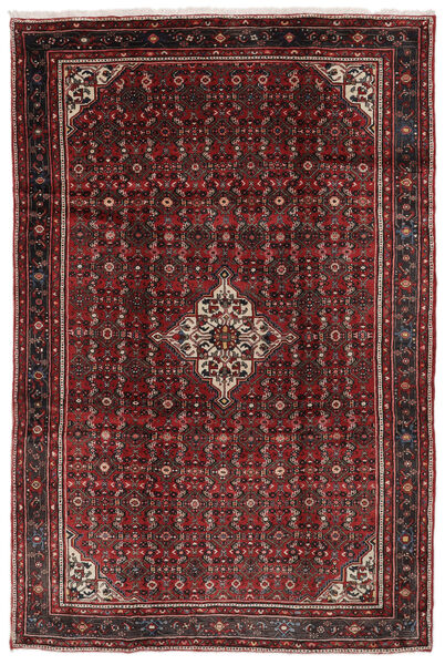  Hosseinabad Rug 208X310 Authentic
 Oriental Handknotted Black/Dark Brown (Wool, Persia/Iran)