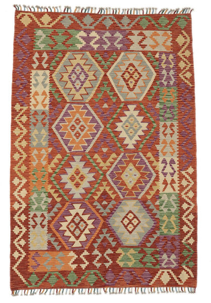  Kilim Afghan Old Style Rug 123X183 Authentic
 Oriental Handwoven Dark Brown/White/Creme (Wool, Afghanistan)