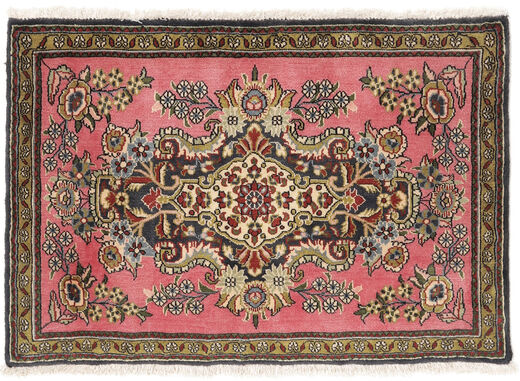  Qum Kork/Silk Rug 58X83 Authentic
 Oriental Handknotted Dark Brown/Black (Wool/Silk, Persia/Iran)