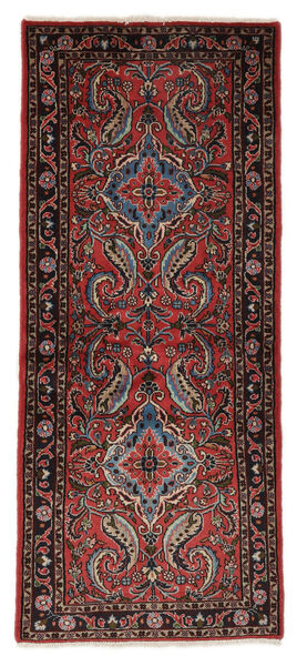  Mehraban Rug 79X187 Authentic
 Oriental Handknotted Hallway Runner
 Black/Dark Brown (Wool, Persia/Iran)