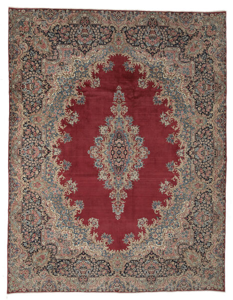  Antique Kerman Ca. 1920 Rug 300X385 Authentic
 Oriental Handknotted Dark Brown/Black Large (Wool, Persia/Iran)