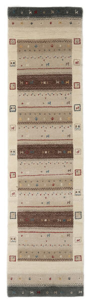  Gabbeh Indo Rug 80X300 Authentic
 Modern Handknotted Runner
 Brown/Light Brown (Wool, India)