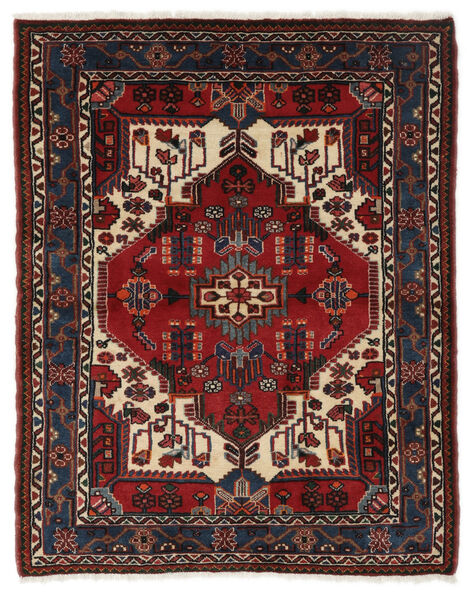  Hamadan Rug 112X143 Authentic
 Oriental Handknotted Black/Dark Brown (Wool, Persia/Iran)