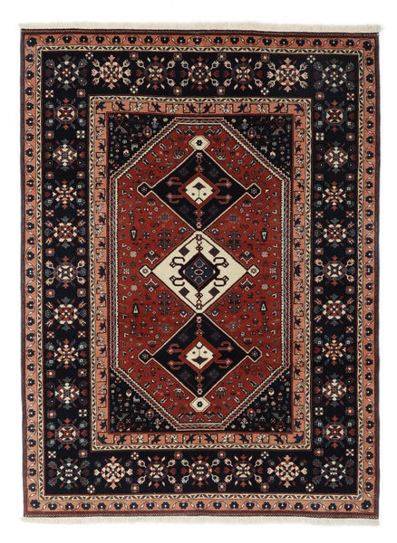 Handknotted Meimeh Rug 174X242 Persian Wool Rug Black/Dark Red Rug 