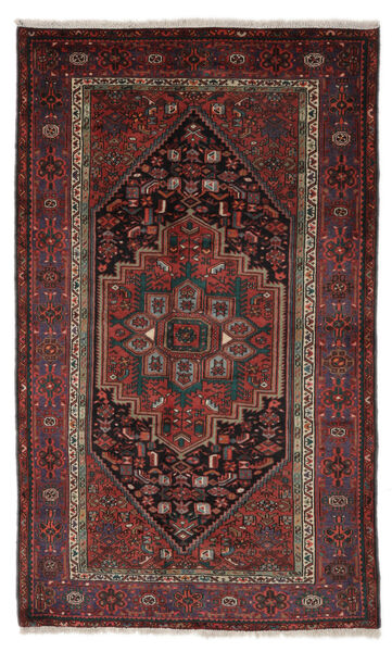  Zanjan Rug 132X212 Authentic
 Oriental Handknotted Black/Dark Brown (Wool, Persia/Iran)