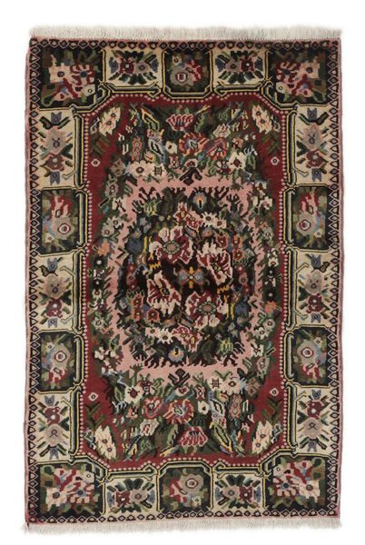 Hamadan Rug Rug 104X157 Black/Brown (Wool, Persia/Iran)