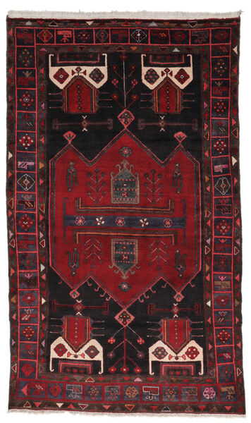 147X245 Hamadan Rug Rug Authentic
 Oriental Handknotted Black/Dark Red (Wool, Persia/Iran)