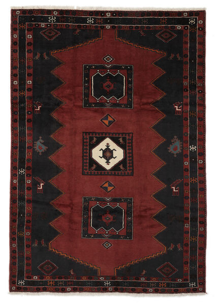  Kelardasht Rug 200X294 Authentic
 Oriental Handknotted Black/Beige (Wool, Persia/Iran)