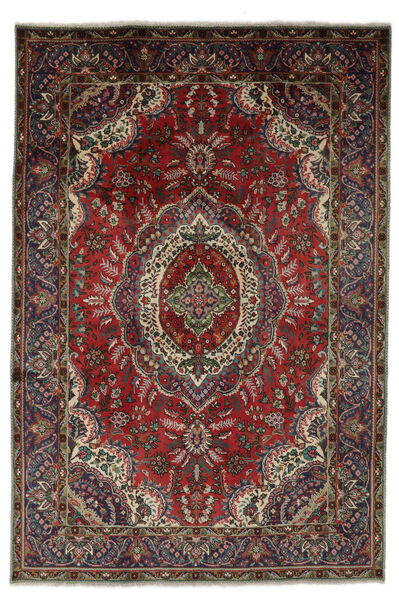  Tabriz Rug 204X303 Authentic
 Oriental Handknotted Black/Dark Brown (Wool, Persia/Iran)