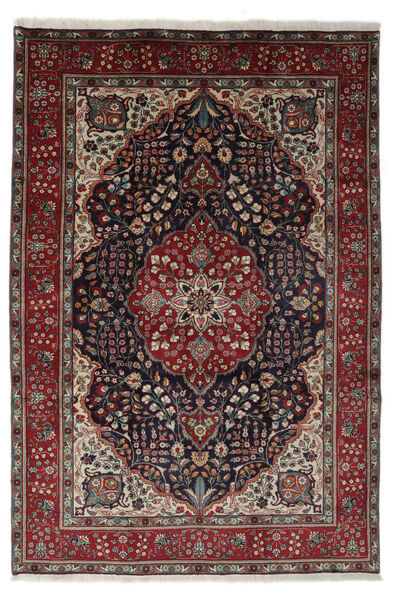  Tabriz Rug 200X295 Authentic
 Oriental Handknotted Black/Dark Brown (Wool, Persia/Iran)