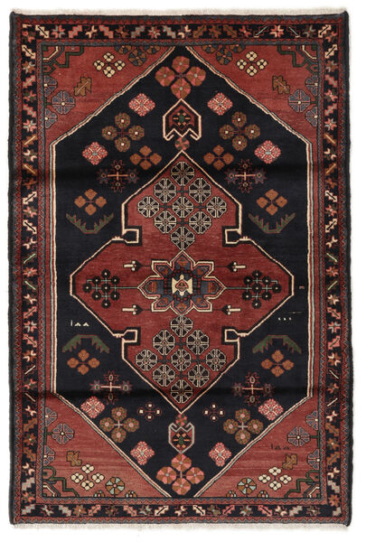  Hamadan Rug 114X169 Authentic
 Oriental Handknotted Black/Dark Brown (Wool, Persia/Iran)